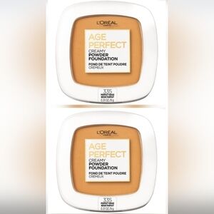 Set of 2 (two) L'Oreal Paris Age Perfect Powder Foundation #335 Perfect Beige